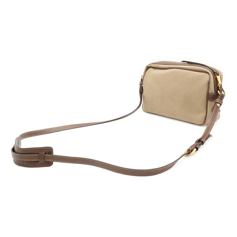 PRADA Jacquard Ribbon Shoulder Bag/Pochette, Canvas, CORDA Beige/BRUCIA Brown... - Picture 3 of 9